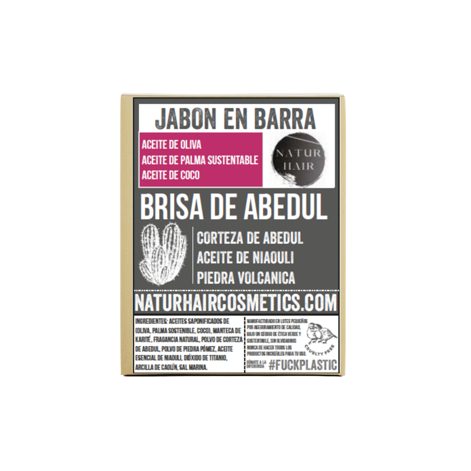 Jabón Corporal en Barra - "BRISA DE ABEDUL"
