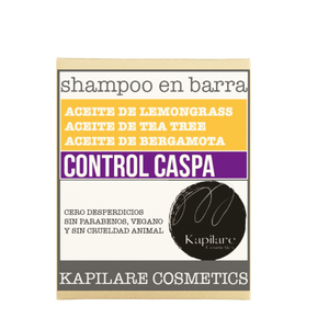 Shampoo Sólido Anti Caspa 100% Orgánico