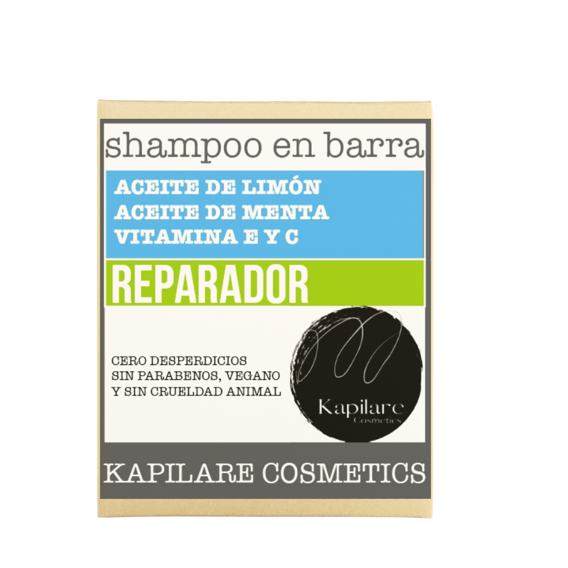 Shampoo Sólido Reparador 100% Orgánico